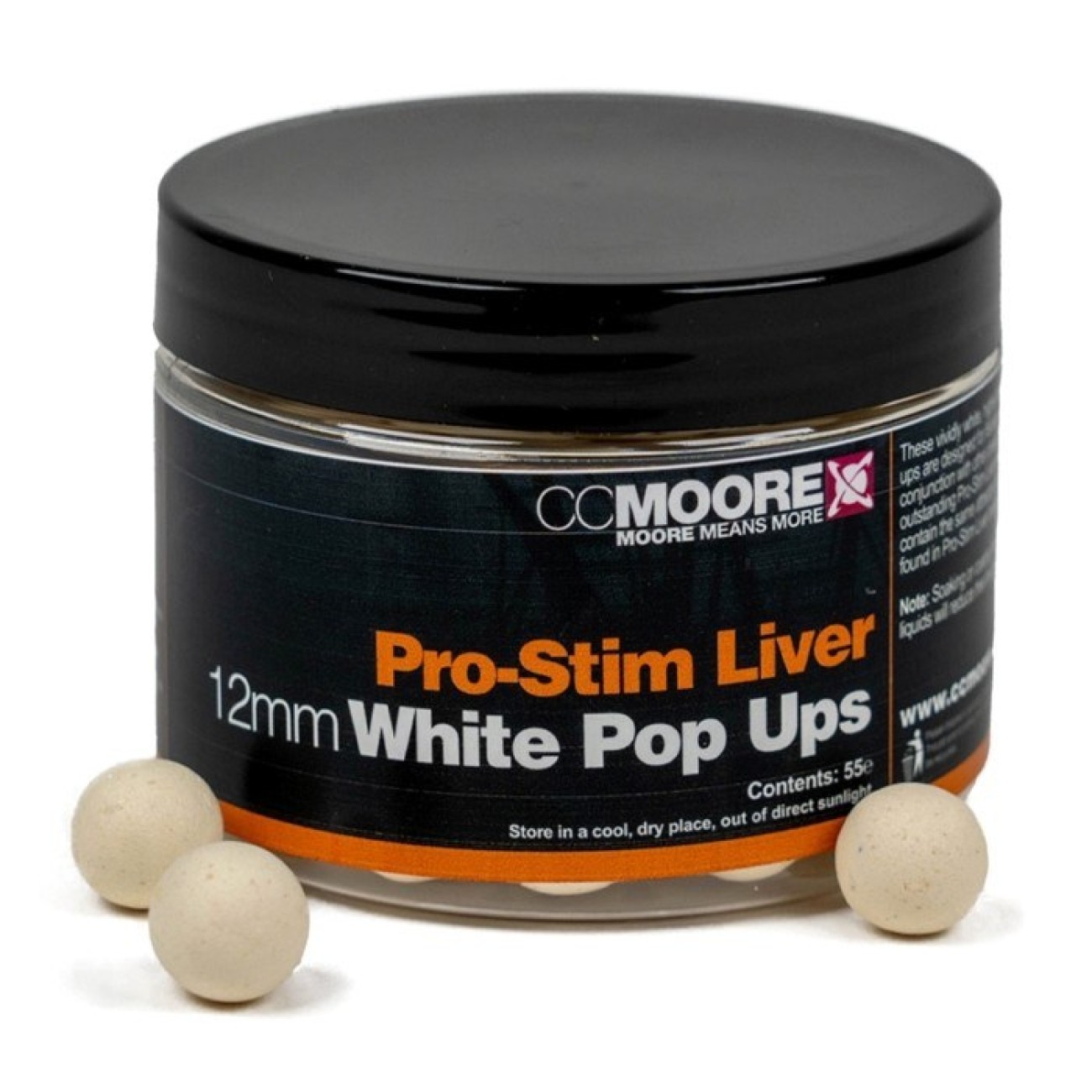 Плуващи топчета PRO STIM LIVER white 14 мм Pop Ups CC MOORE
