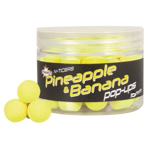 Плуващи топчета Dynamite Baits Pineapple & Banana 10мм N-tickers Pop Ups
