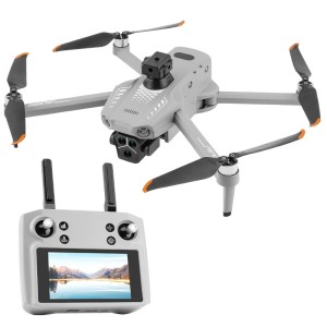 Дрон Flytec T01 GPS Brushless 4K с 4.5-инчов сензорен екран, камера и функция за пускане на товар