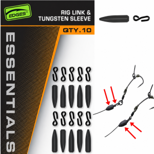 Бърза връзка Fox EDGES™ Essentials Rig Link & Tungsten Sleeve