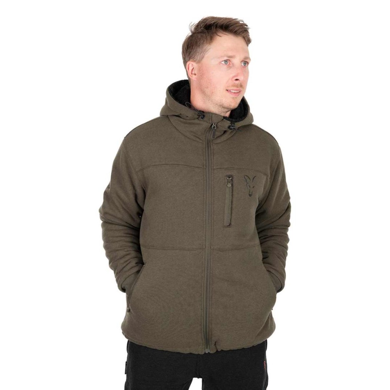 Зимен суичър Fox Sherpa Jacket Green & Black