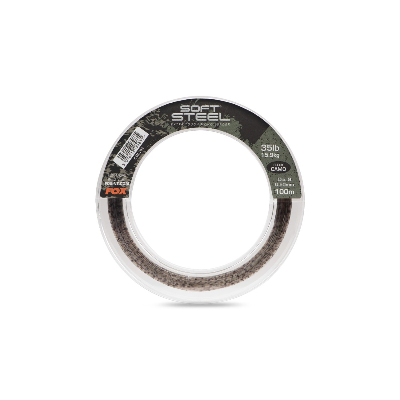 Шок лидер FOX Soft Steel Fleck Camo Leader 100m