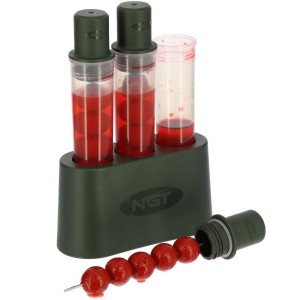 NGT Barrelz Baiting Set - Комплект за дипване на стръв с 3 Glug тръби и стойка