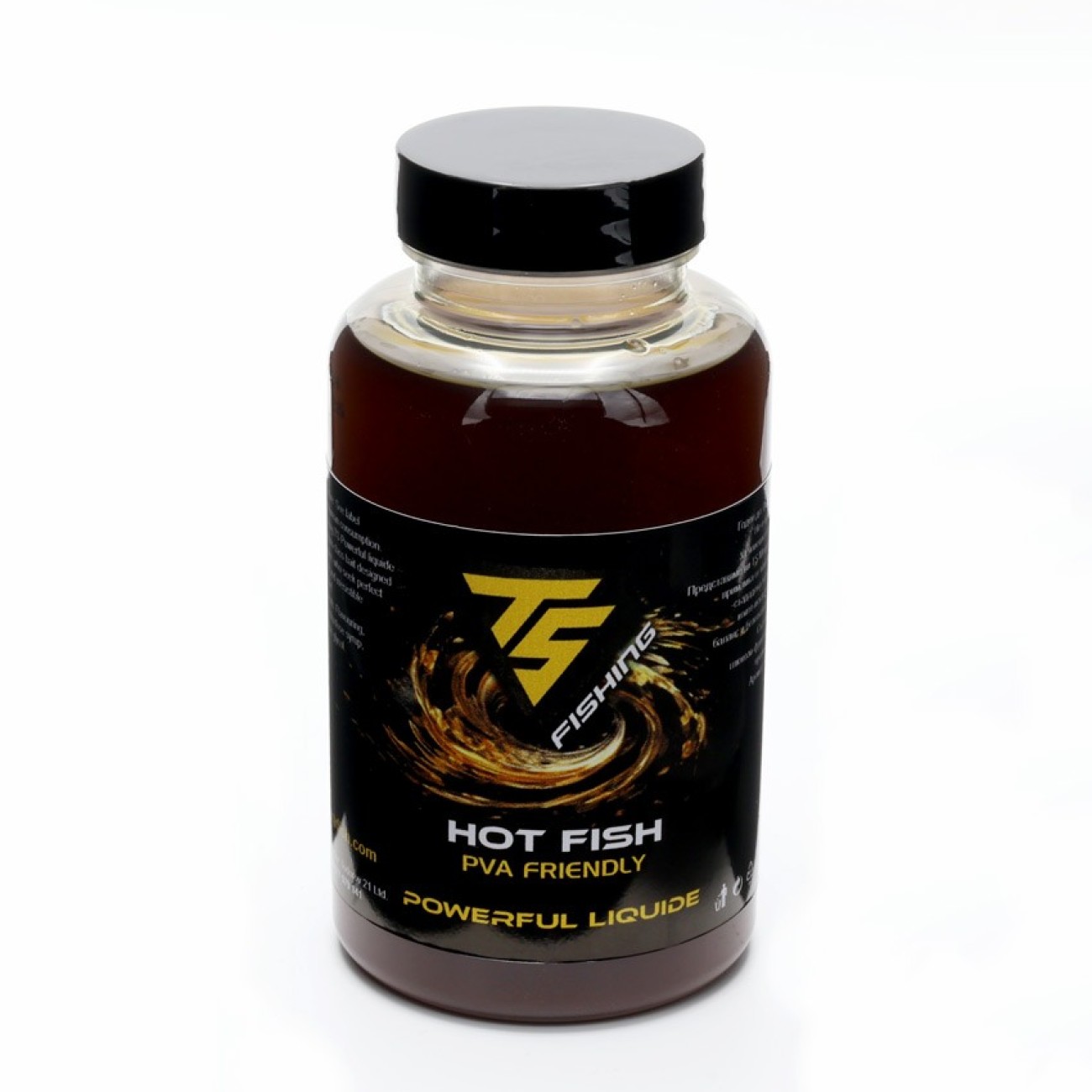 TS Fishing Powerful Liquide 250ml Hot Fish - Течен Атрактор за Шарански Риболов