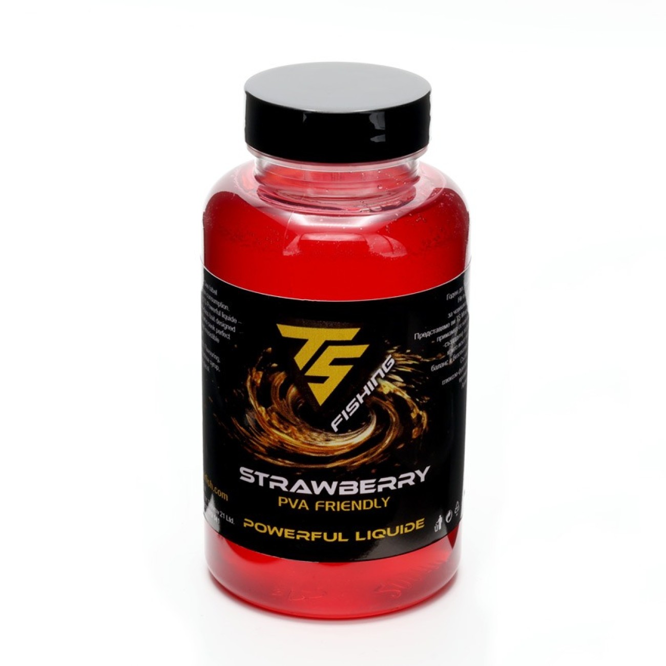 TS Fishing Powerful Liquide 250ml Strawberry - Течен Атрактор за Шарански Риболов