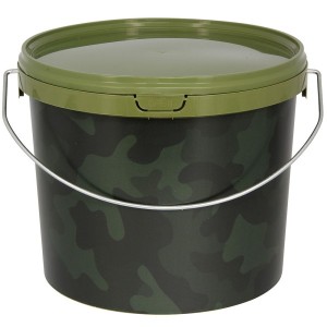 Рибарска кофа NGT Round Camo Bucket 3 Litre