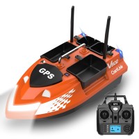 Лодка за захранка V802 PRO GPS 12000mAh, 160 точки - Orange