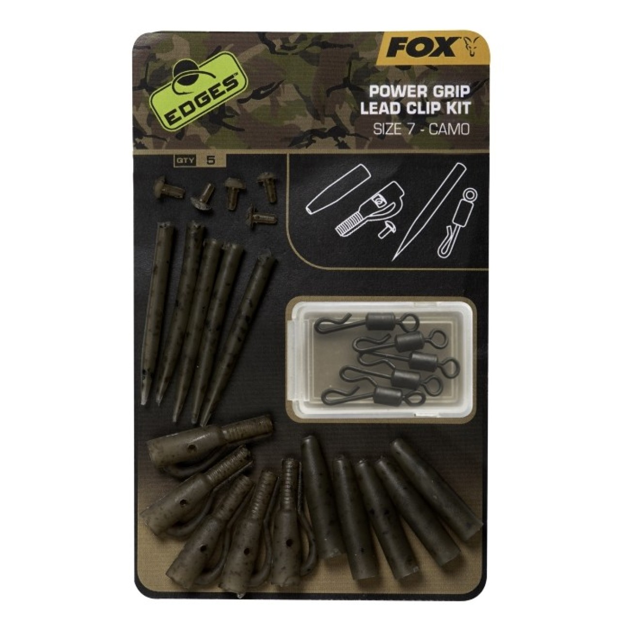 Комплект за монтаж FOX Camo Power Grip Lead Clip Kit
