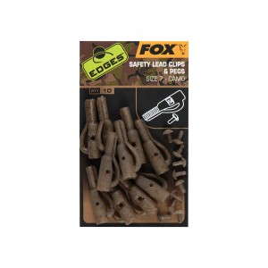 Клипс FOX Edges Camo Size 7 lead clip + pegs