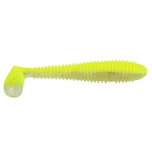 Силиконова примамка Gummifisch Canyonizer 9,5см - Yellow Silver Glitter