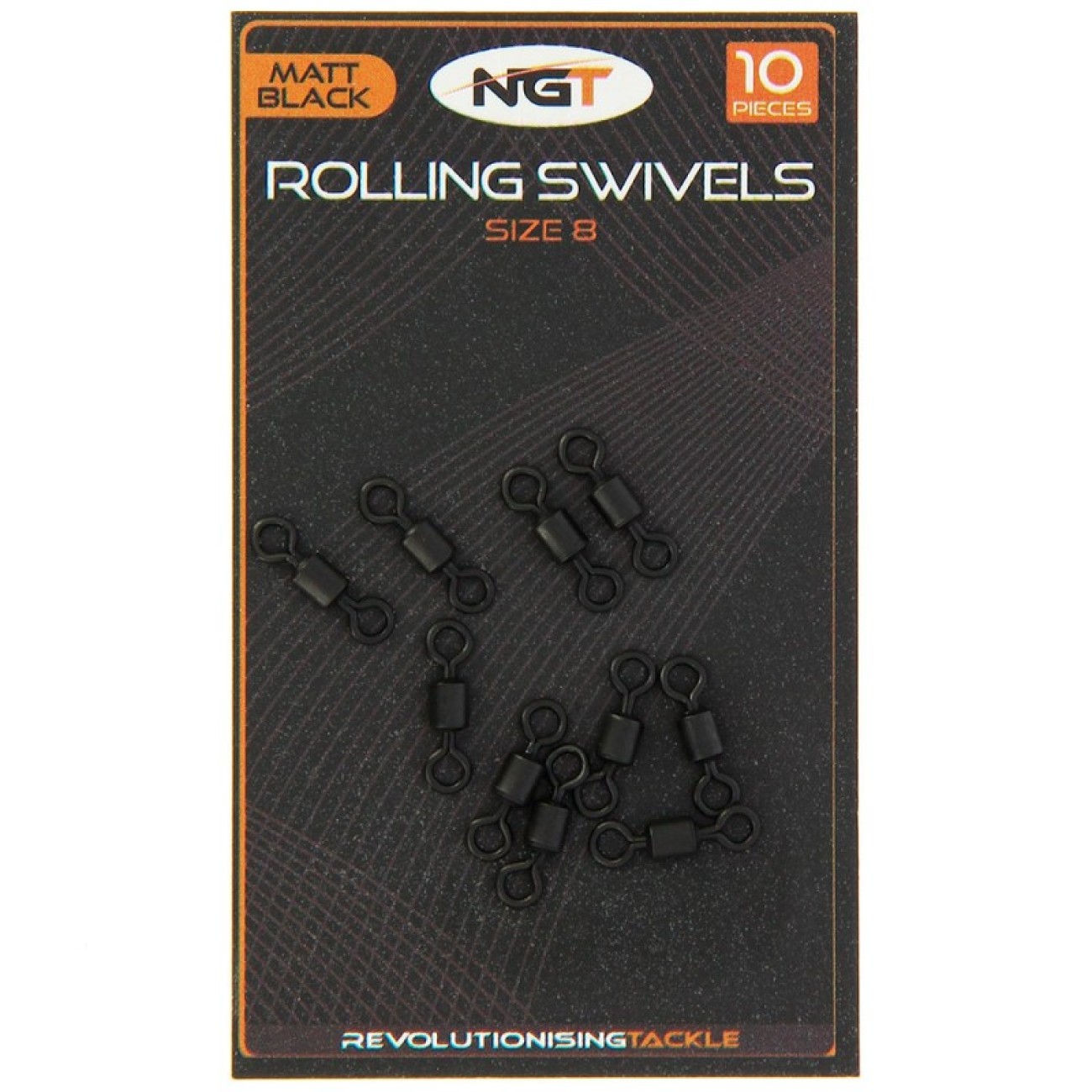 Вирбел за монтажи NGT Matt Black Rolling Swivel