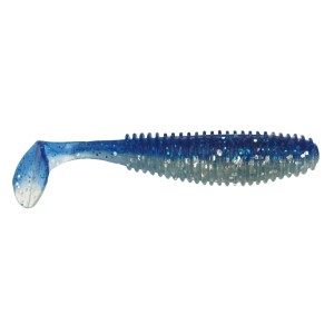 Силиконова примамка Gummifisch Canyonizer 7см - Clear Blue Silver