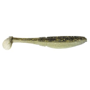 Силиконова примамка Gummifisch Paddel Pro Vibro 7,5см - Black Silver gold Glitter
