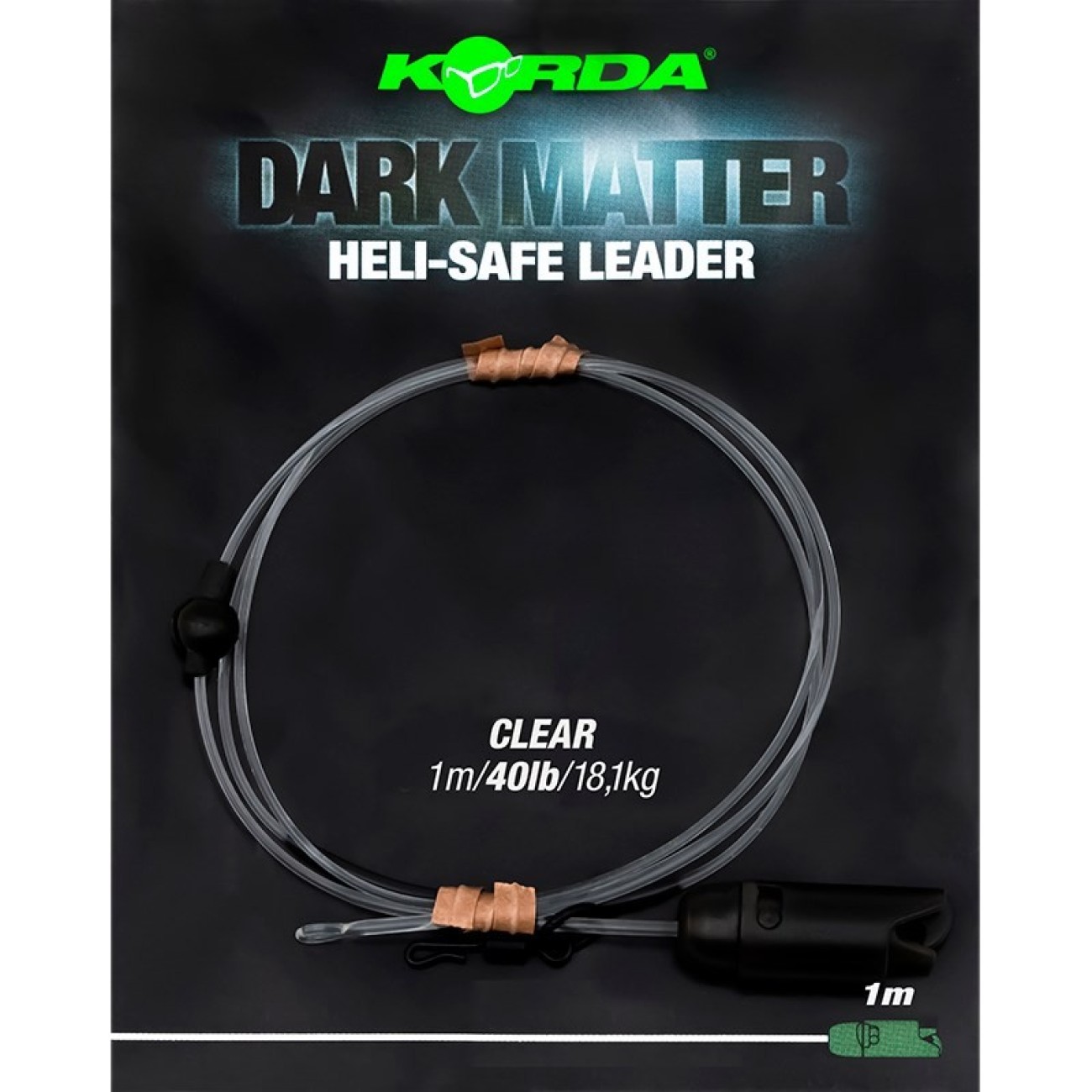 Монтаж Korda Dark Matter Leader Heli-Safe 1m, 40lb