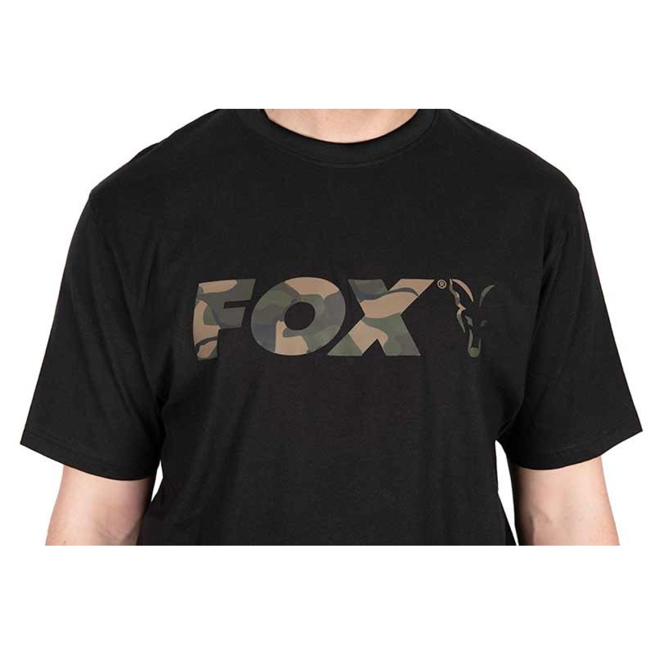 Тениска FOX Black Camo Logo T Shirt