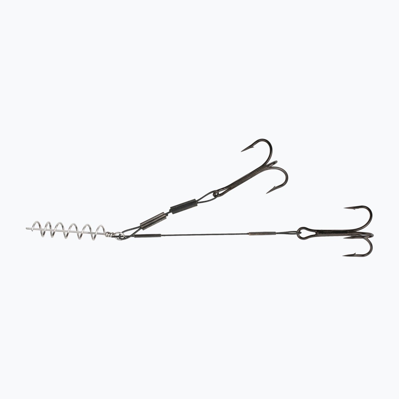 Монтаж за риболов на хищници с 2 тройни куки без пинове Mikado Jaws Stinger Without Pins