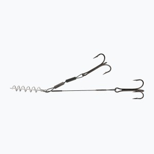 Монтаж за риболов на хищници с 2 тройни куки без пинове Mikado Jaws Stinger Without Pins