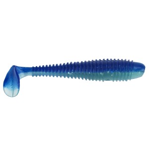 Силиконова примамка Gummifisch Canyonizer 9,5см - Blue Clear Silver
