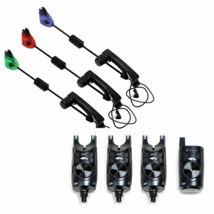 Комплект CarpMax EX3 Сигнализатори + CarpMax Swingers Multicolour 3бр