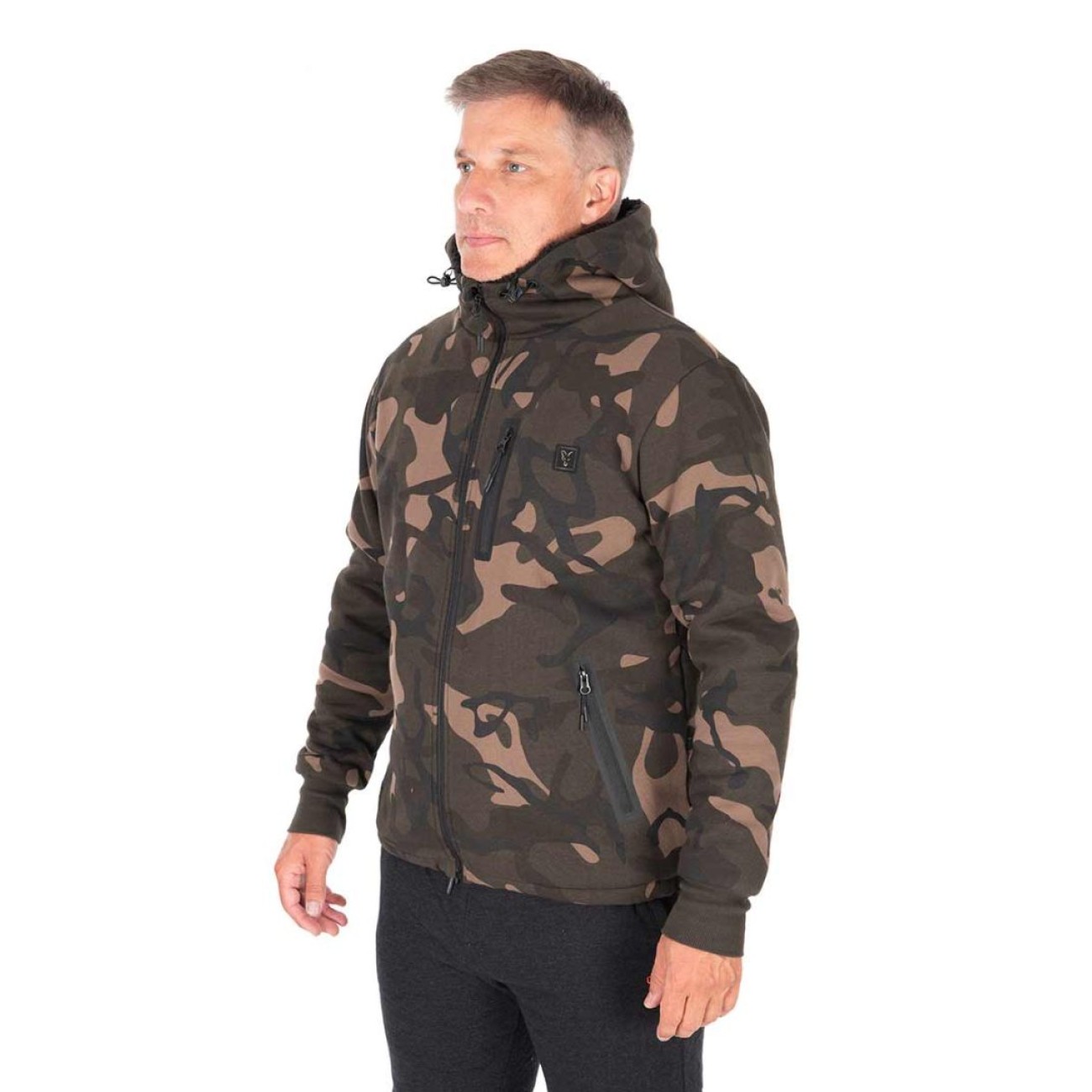 Зимен суичър-Fox Camo Full Zip Prem Sherpa 310 Hoodie